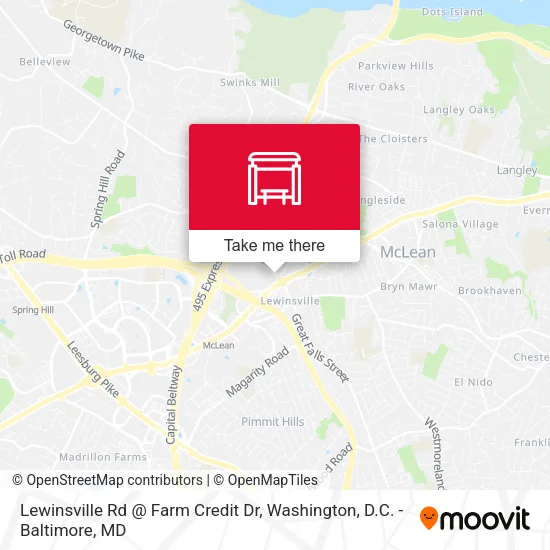 Mapa de Lewinsville Rd @ Farm Credit Dr