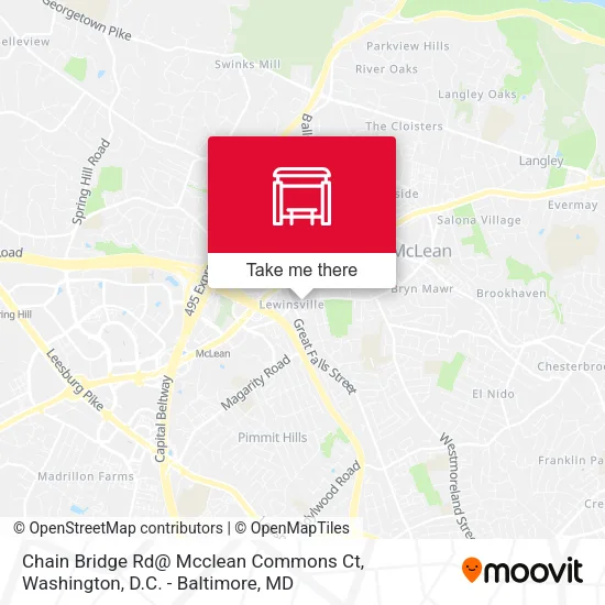 Mapa de Chain Bridge Rd@ Mcclean Commons Ct