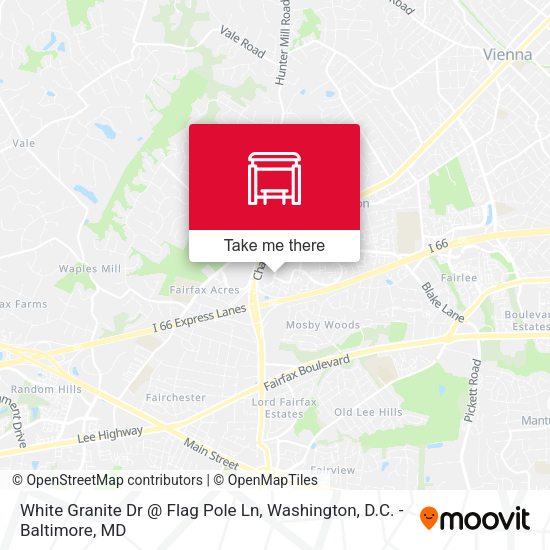 White Granite Dr @ Flag Pole Ln map
