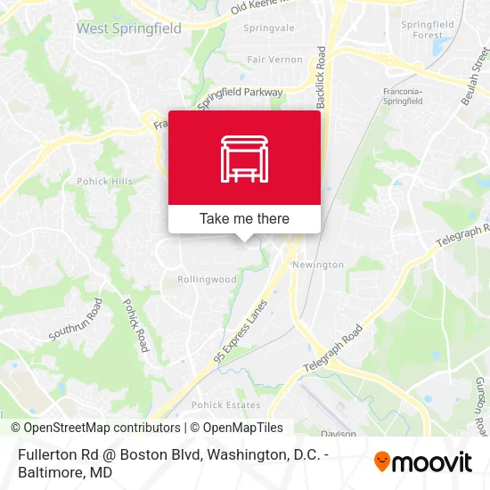 Fullerton Rd @ Boston Blvd map