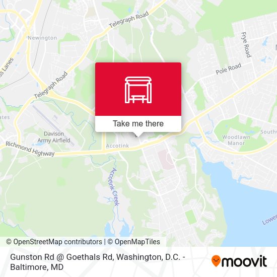 Mapa de Gunston Rd @ Goethals Rd
