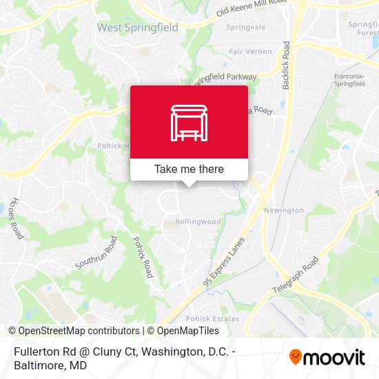 Fullerton Rd @ Cluny Ct map