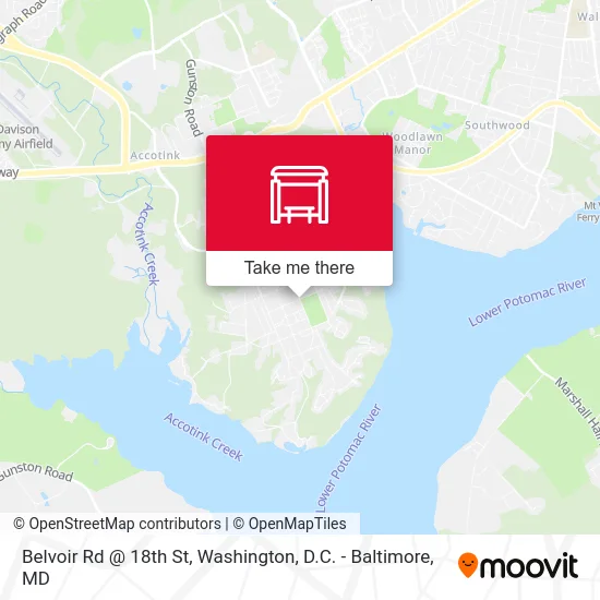 Belvoir Rd @ 18th St map