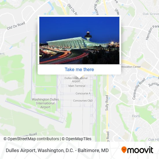 Dulles Airport map