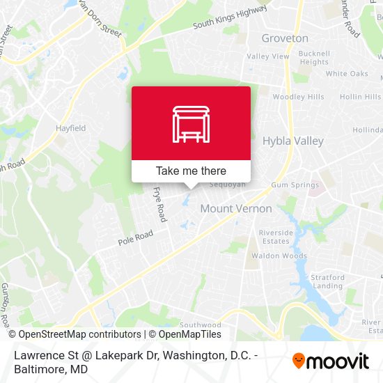 Lawrence St @ Lakepark Dr map