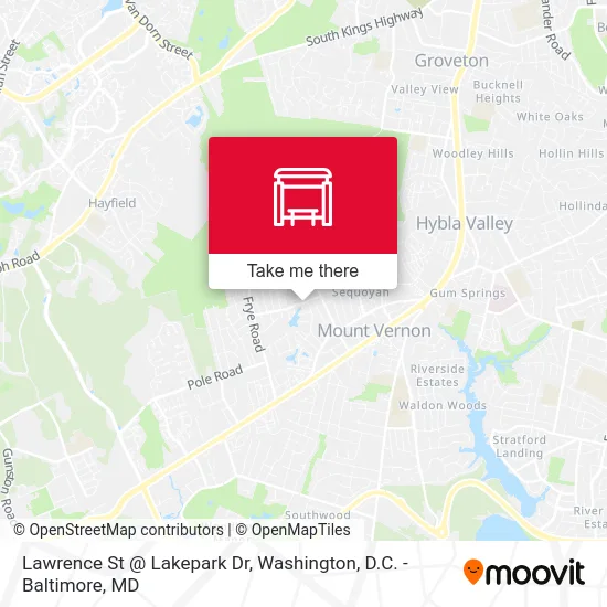 Lawrence St @ Lakepark Dr map