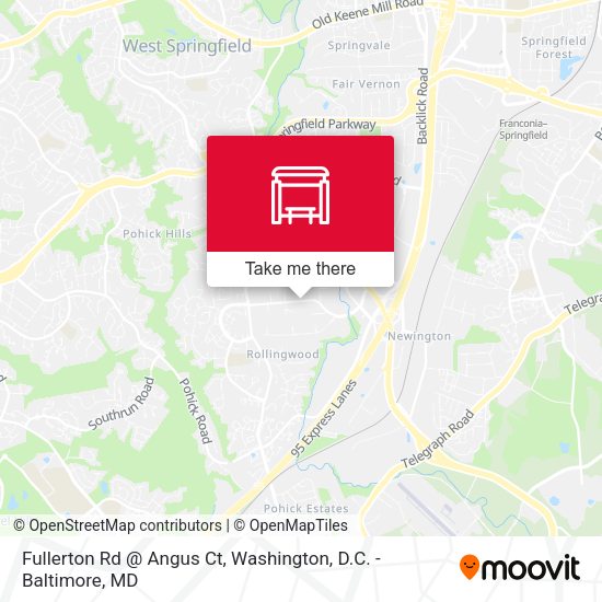 Mapa de Fullerton Rd @ Angus Ct