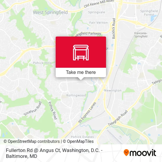 Fullerton Rd @ Angus Ct map