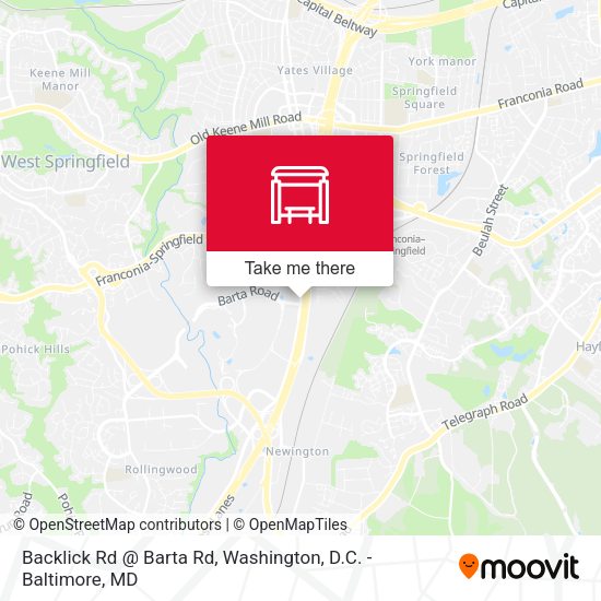Backlick Rd @ Barta Rd map