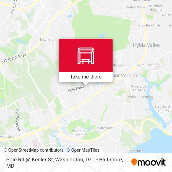 Pole Rd @ Keeler St map