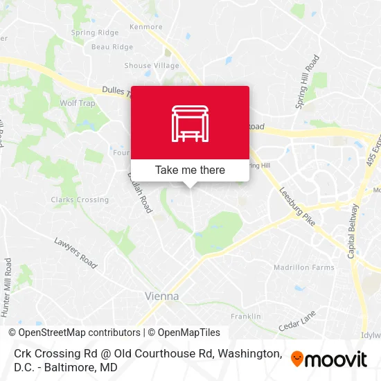 Mapa de Crk Crossing Rd @ Old Courthouse Rd