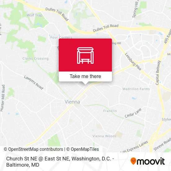 Mapa de Church St NE @ East St NE