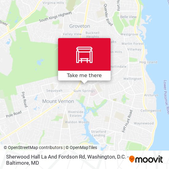 Mapa de Sherwood Hall La And Fordson Rd