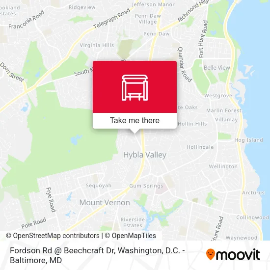 Fordson Rd @ Beechcraft Dr map