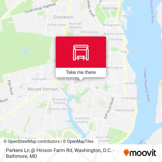 Parkers Ln @ Hinson Farm Rd map