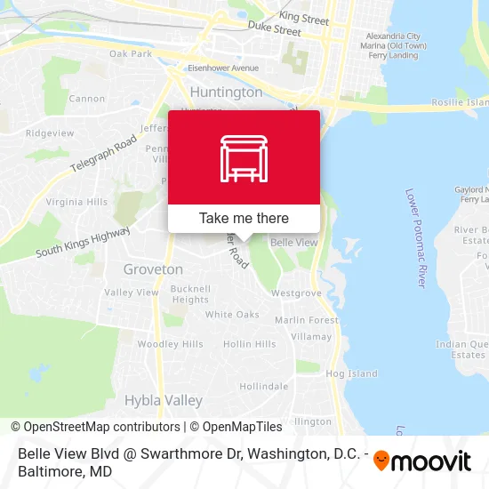 Belle View Blvd @ Swarthmore Dr map