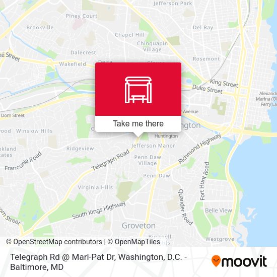 Mapa de Telegraph Rd @ Marl-Pat Dr