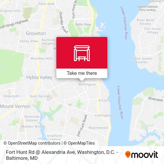 Mapa de Fort Hunt Rd @ Alexandria Ave