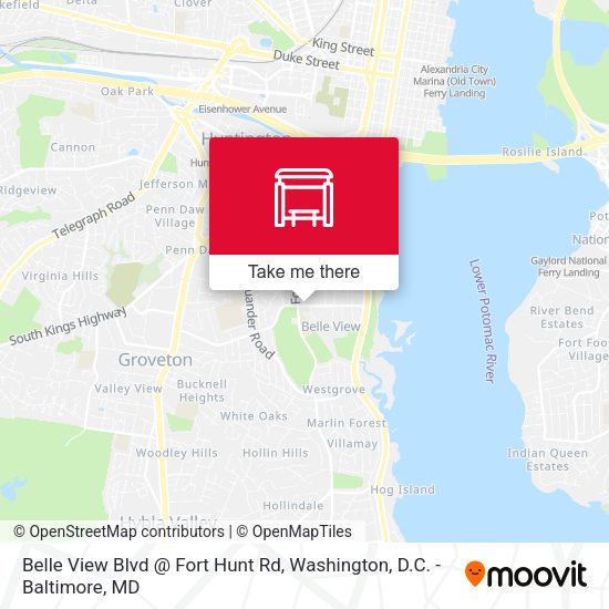 Belle View Blvd @ Fort Hunt Rd map