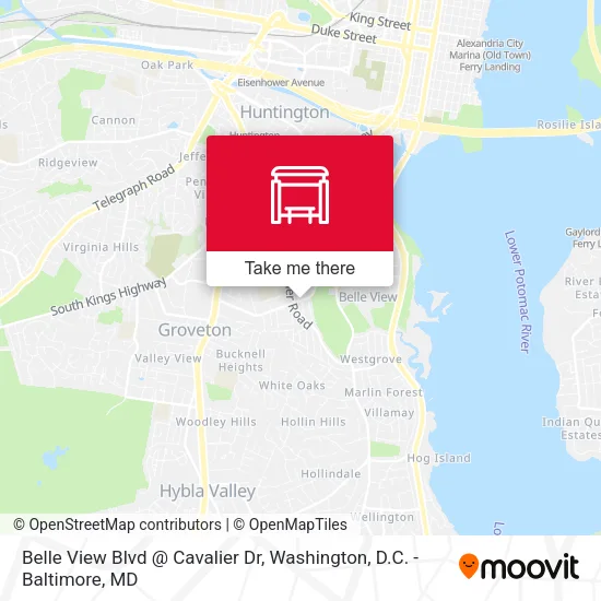 Belle View Blvd @ Cavalier Dr map