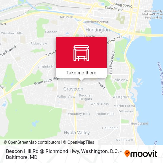Mapa de Beacon Hill Rd @ Richmond Hwy