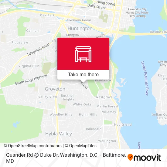 Quander Rd @ Duke Dr map