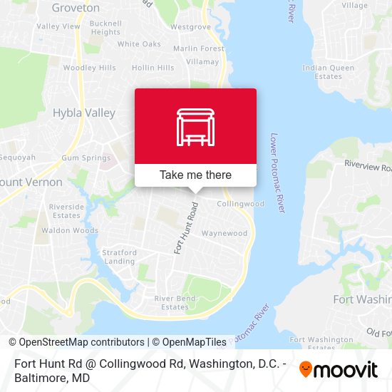 Mapa de Fort Hunt Rd @ Collingwood Rd