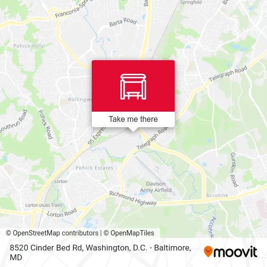 8520 Cinder Bed Rd map