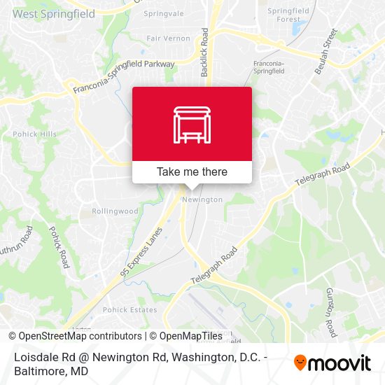 Mapa de Loisdale Rd @ Newington Rd