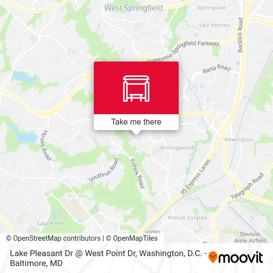 Lake Pleasant Dr @ West Point Dr map