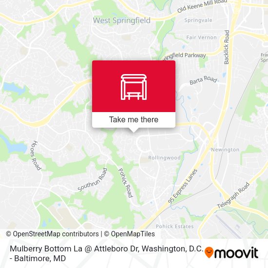 Mulberry Bottom La @ Attleboro Dr map
