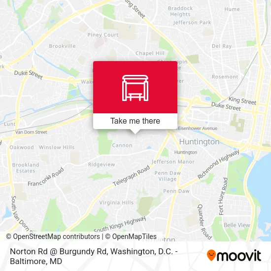 Mapa de Norton Rd @ Burgundy Rd