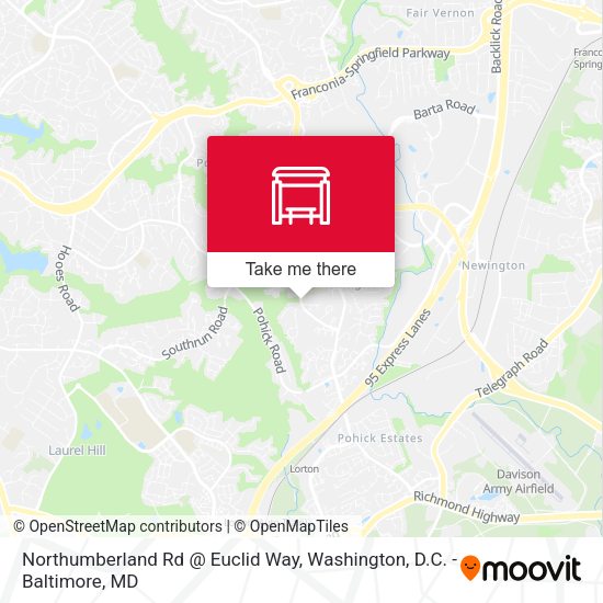 Northumberland Rd @ Euclid Way map