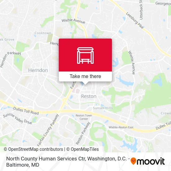 North County Human Services Ctr map