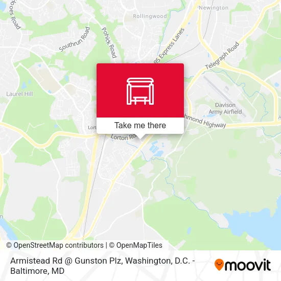 Armistead Rd @ Gunston Plz map