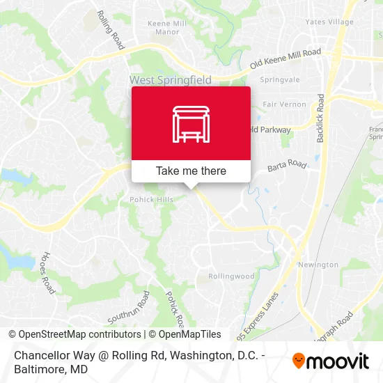 Chancellor Way @ Rolling Rd map