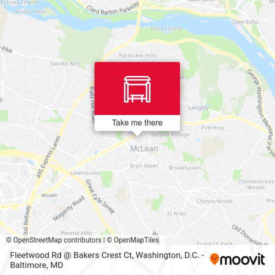 Mapa de Fleetwood Rd @ Bakers Crest Ct