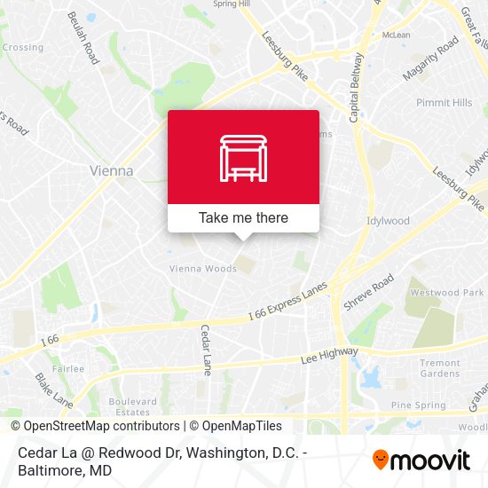 Mapa de Cedar La @ Redwood Dr