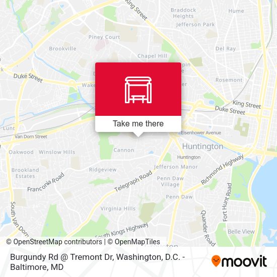Burgundy Rd @ Tremont Dr map