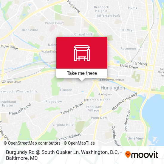 Mapa de Burgundy Rd @ South Quaker Ln