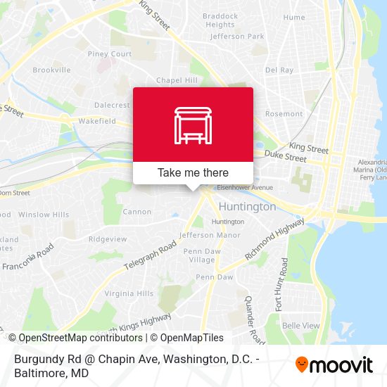 Burgundy Rd @ Chapin Ave map