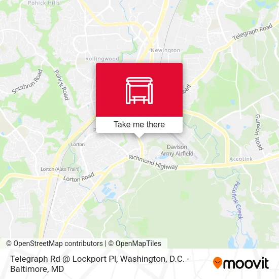 Telegraph Rd @ Lockport Pl map