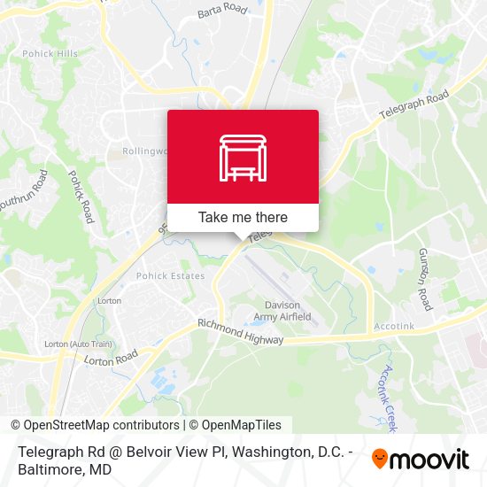 Mapa de Telegraph Rd @ Belvoir View Pl