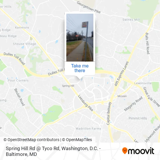 Mapa de Spring Hill Rd @ Tyco Rd