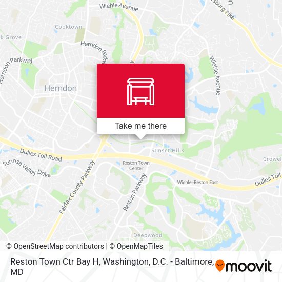 Reston Town Ctr Bay H map