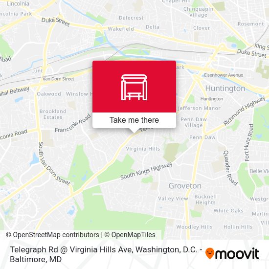 Mapa de Telegraph Rd @ Virginia Hills Ave