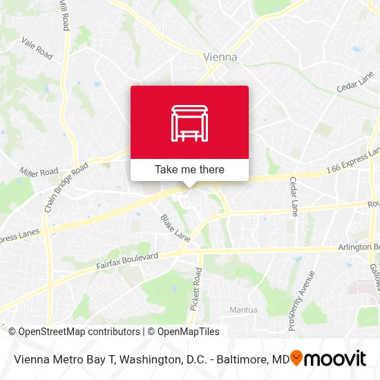 Vienna Metro Bay T map