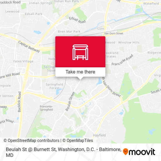 Beulah St @ Burnett St map