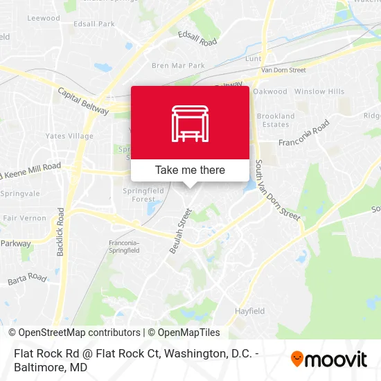 Flat Rock Rd @ Flat Rock Ct map