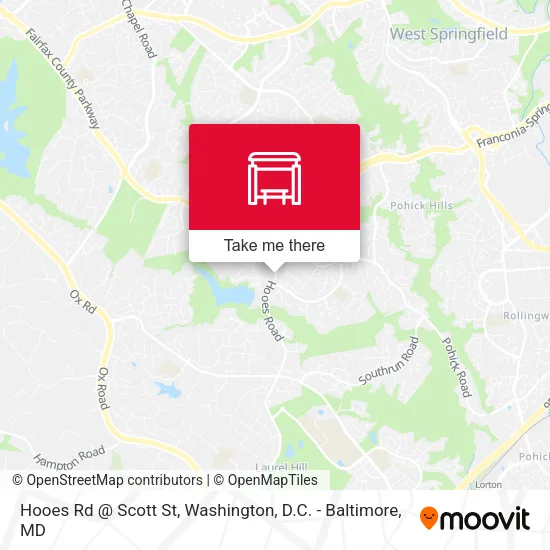 Hooes Rd @ Scott St map